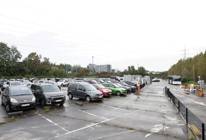 Parkende Autos Quick Parking Parkplatz Brüssel Flex
