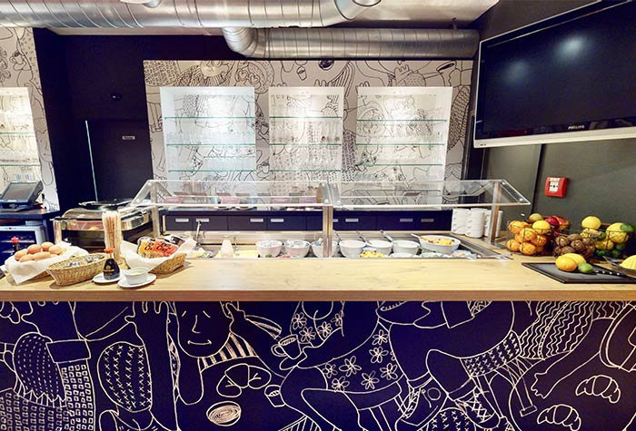 Frühstücksbüffet ibis K&ouml;ln Airport (Transfer mit Uber)