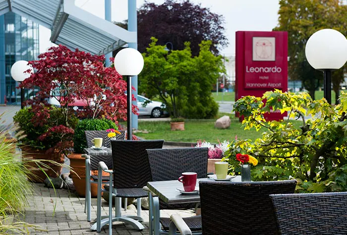 Terrasse Leonardo Hotel Hannover Airport