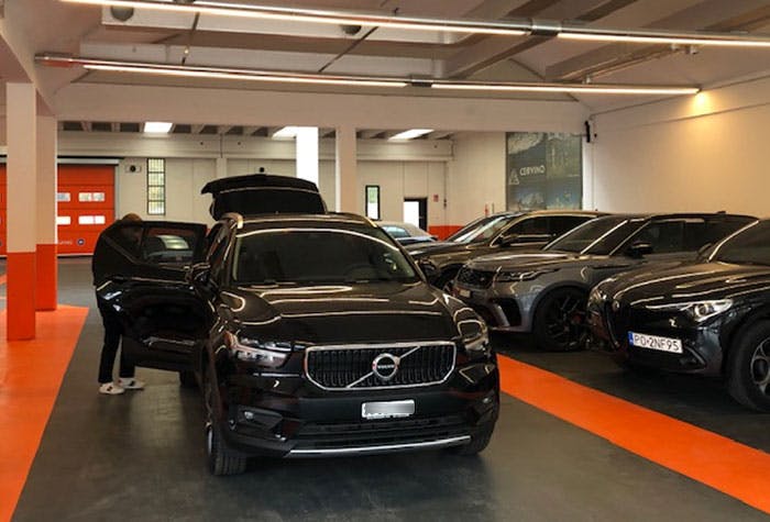 Auto in der JetPark Premium Parkhalle Malpensa