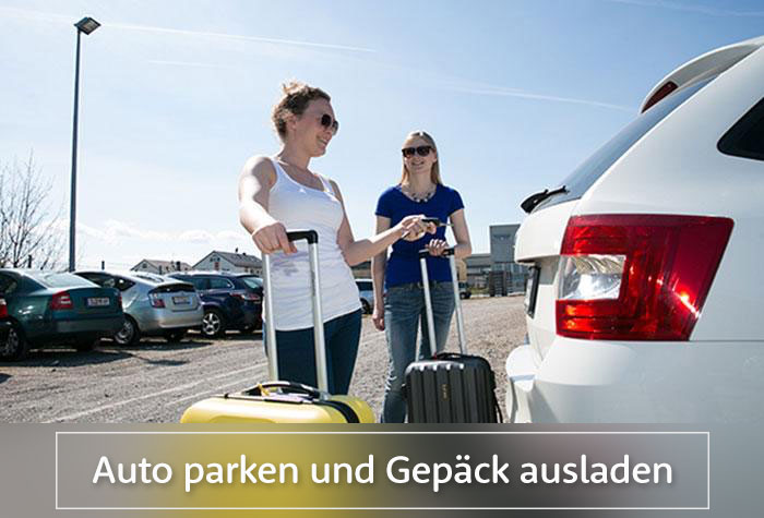 Parken auf dem Airparks Parkplatz Stuttgart
