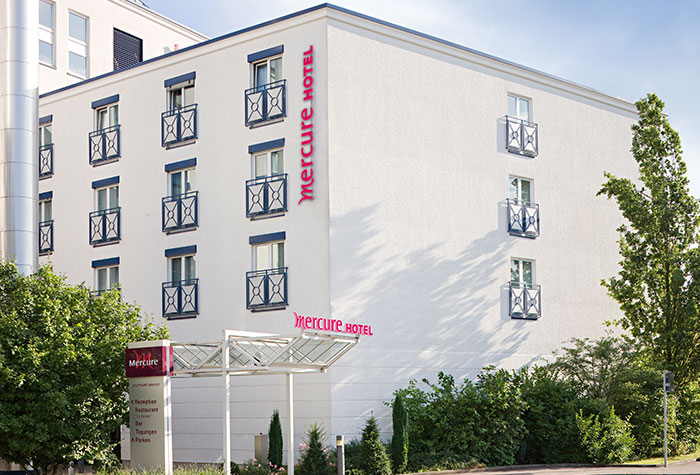 Außenansicht des Mercure Hotel Stuttgart Airport Messe