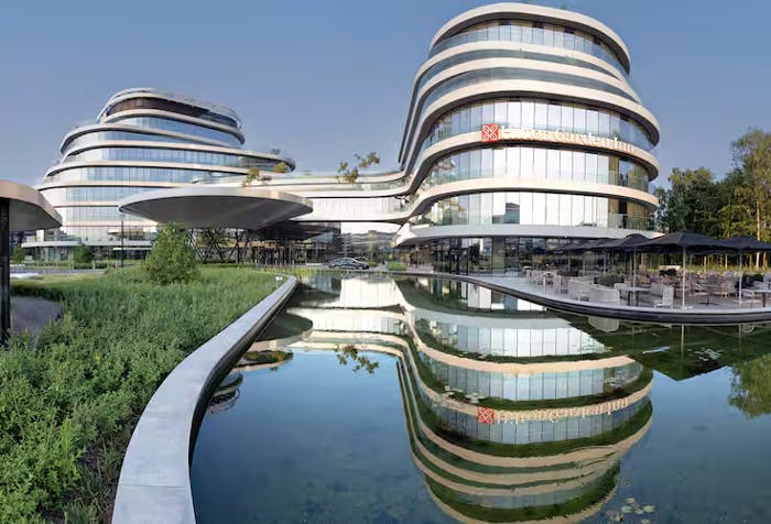 Außenansicht Hilton Garden Inn Brussels Airport