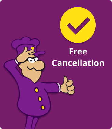 Purple Parking - Free Cancellation USP banner