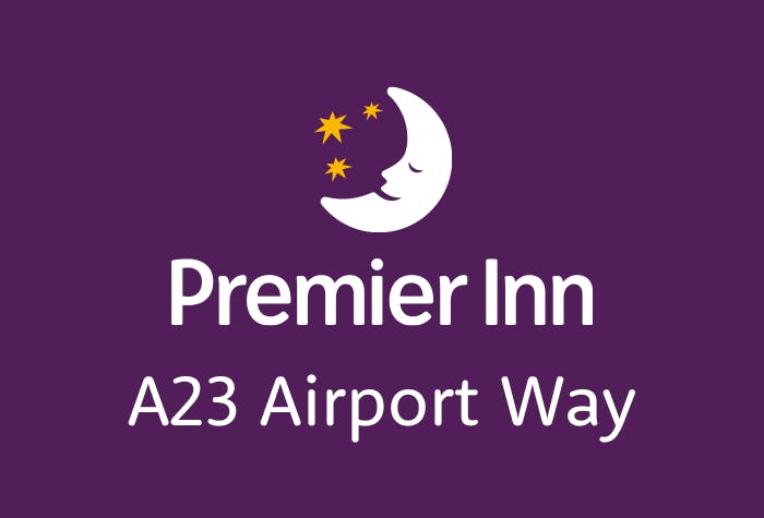 the premier inn a23 hotel Gatwick Logo