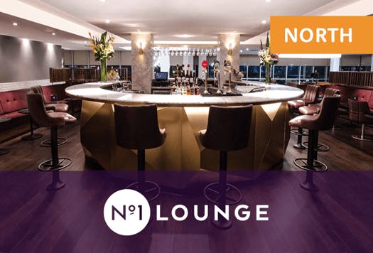 Gatwick Airport No1 Lounge at North Terminal Logo and Seating