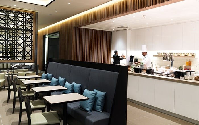Plaza Premium Lounge at Heathrow Airport Terminal 2 - Dining Area