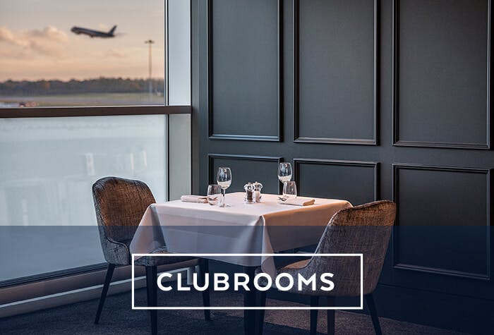 Clubrooms Lounge at Luton Airport Logo