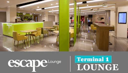 Manchester Airport Escape Lounge Terminal 1 Bar and Seats
