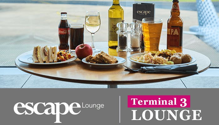Manchester Airport Escape Lounge Terminal 3 Food and Drink