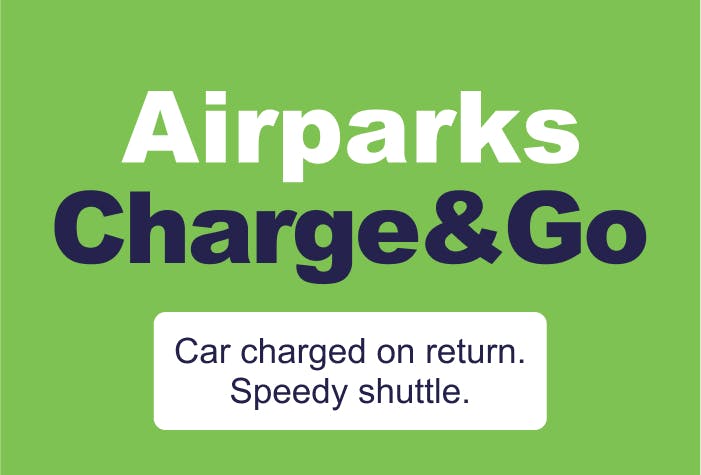 Airparks Drop and Go with Electric Vehicle Charge Airport Parking Logo - Birmingham Airport