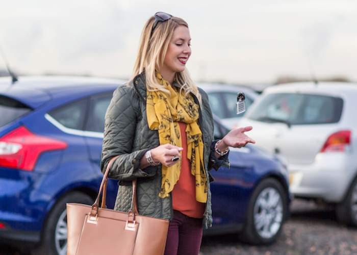 Driver dropping off their car at Dublin Airport Park & Ride