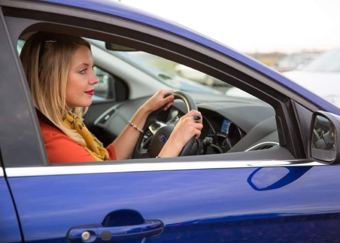 Driver arriving at Dublin Park & Ride car park