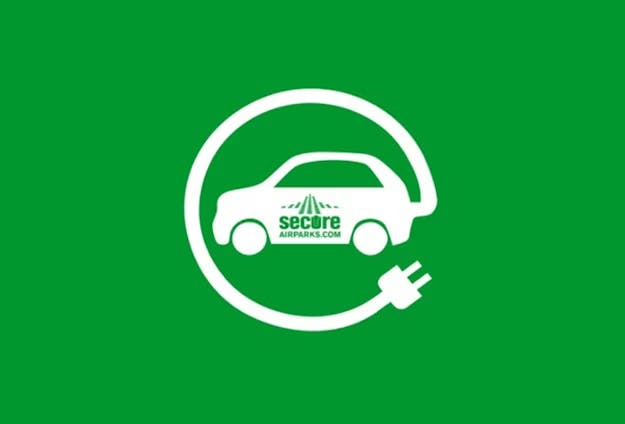 Edinburgh Airport Parking - Secure Airparks Electric Car Charge Logo
