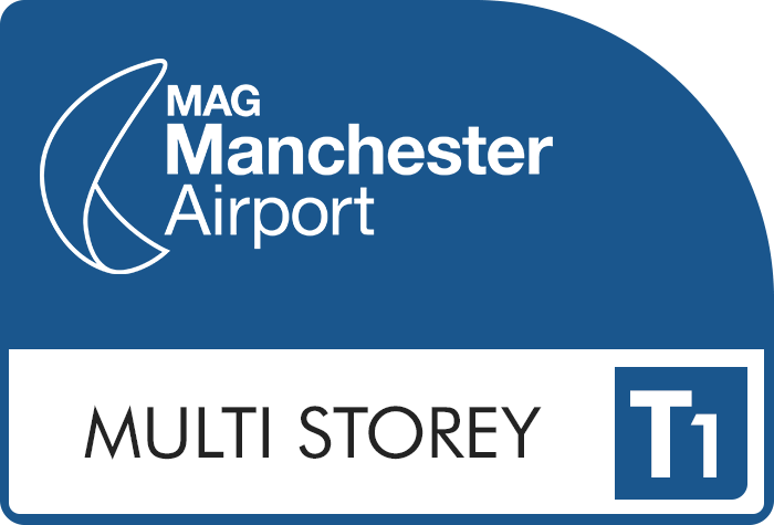 Manchester Airport Terminal 1 Multi Storey Car Park Logo - Manchester Airport