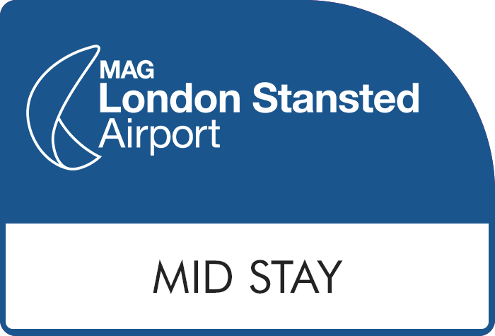 Official Mid Stay Parking Logo - Stansted Airport