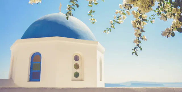 Traditional church, Santorini