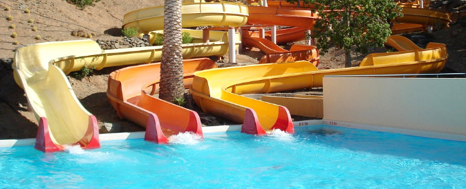 water slides