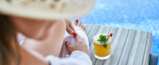 Lady by the pool, Benidorm