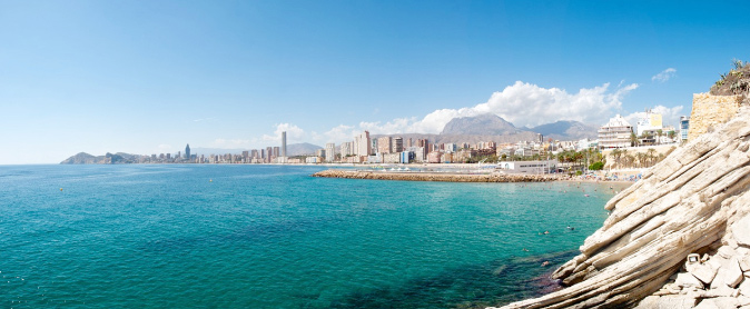 Benidorm hotel skyline