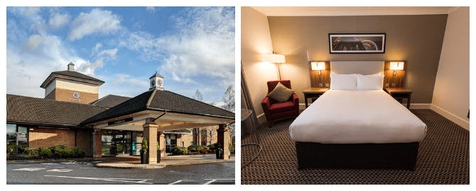 Doubletree by hilton edinburgh airport hotels exterior and bedroom