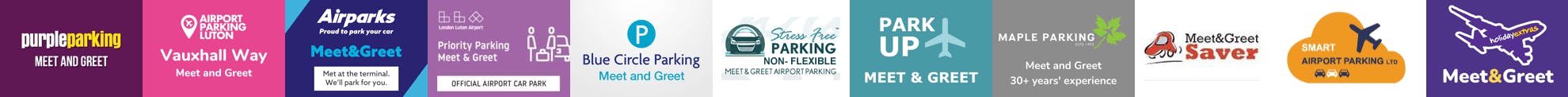 Luton Airport Meet and Greet Provider Logos Banner