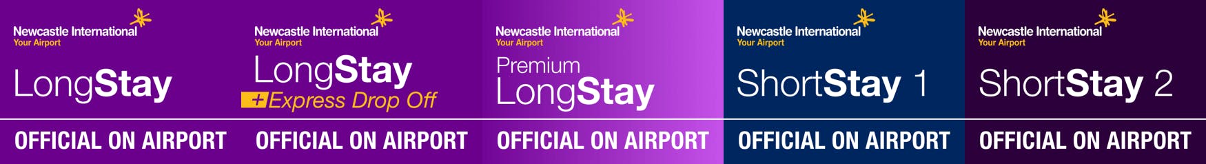 Newcastle Airport Park and Ride Provider Logos Banner